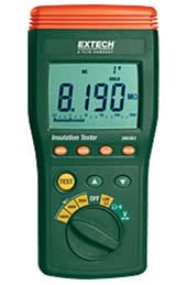 Extech 380363 - Comprobador del aislamiento digital de alto voltaje Mediciones de aislamiento de determinación automática del intervalo a 10 MOhm más registro de datos manual