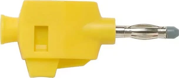 Pomona 73090-4 BANANA PLUG, QUICK CONNECTION (YELLOW)
