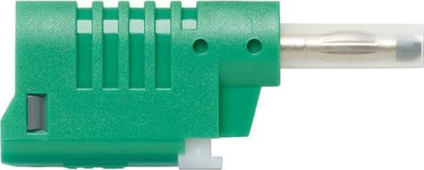 Pomona 73093-5 RET. SHEATHED BANANA PLUG, QUICK CONNECTION (GREEN)