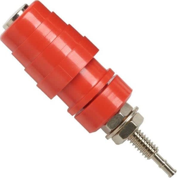 Pomona 73094-2 TOP LOADING BINDING POST, QUICK CONNECTION (RED)