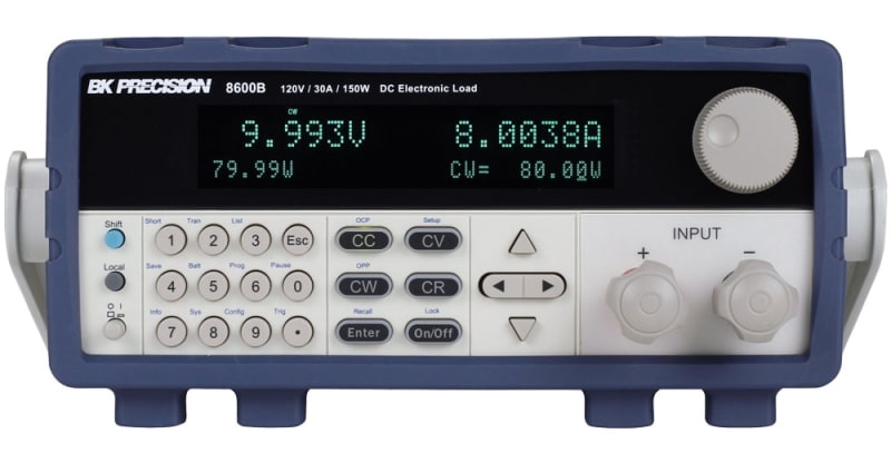 BK Precision 8600B 120V, 30A, 150W DC Electronic Load - NO GPIB