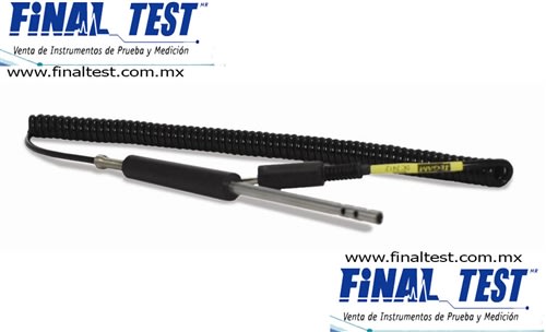 Tegam 8666 Sonda de temperatura, termistor, aire / gas Rango: -40 ° C a +150 ° C Constante de tiempo 10 segundos Precisión: ± 0,2 ° C de 0 a 70 ° C