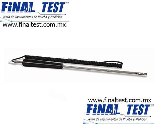 Tegam 8696 Sonda de temperatura, RTD, aire / gas Rango: -50 ° C a +260 ° C Constante de tiempo 5 segundos Precisión: ± (0,3 ° C + 0,5%)