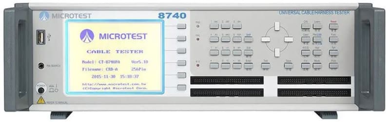 Microtest Mic-8740NA, Probador de cable / arnés, 256 Pins(DC 50-1000V, AC 100-700V)