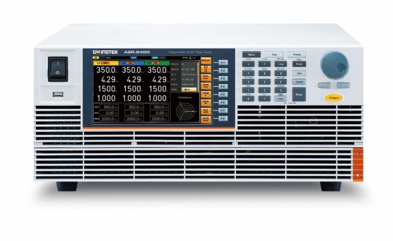 GW Instek ASR-6450-13.5-C 13.5 kVA AC/DC Rack Type Power Source, 3P3W (200-240V)