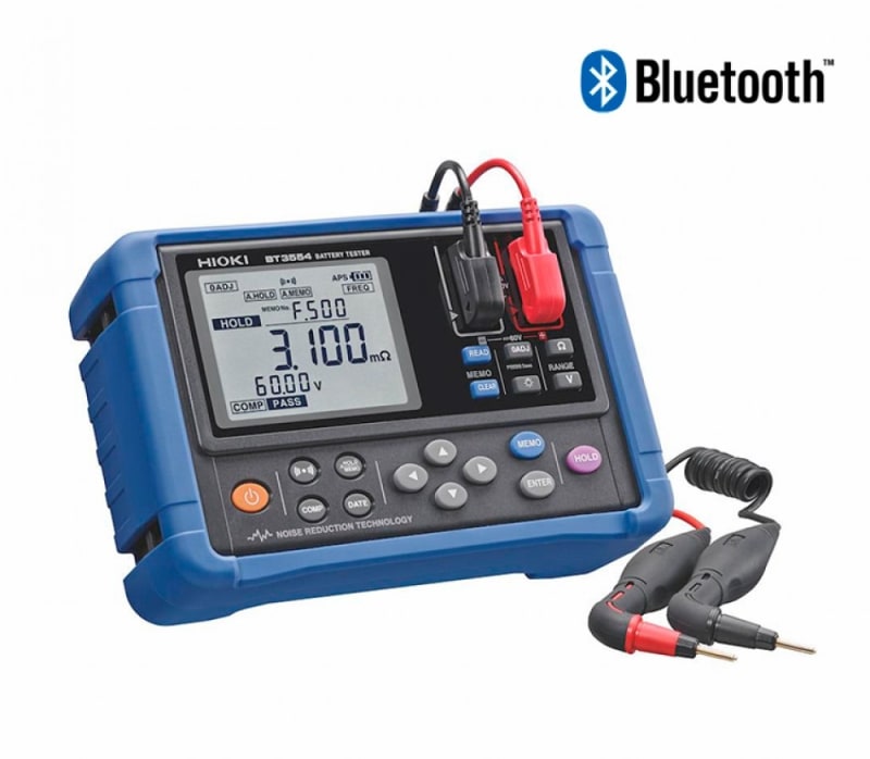 Hioki BT3554-11 - Probador de resistencia interna de baterías para la evaluación del deterioro y vida útil restante de baterías de plomo-ácido