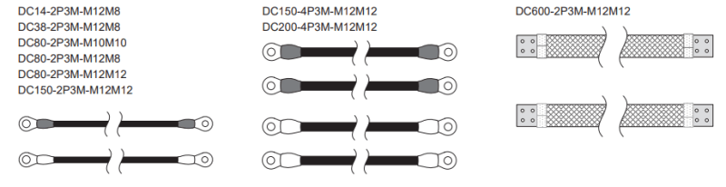 Kikusui DC200-4P3M-M12-M12 Cable de carga