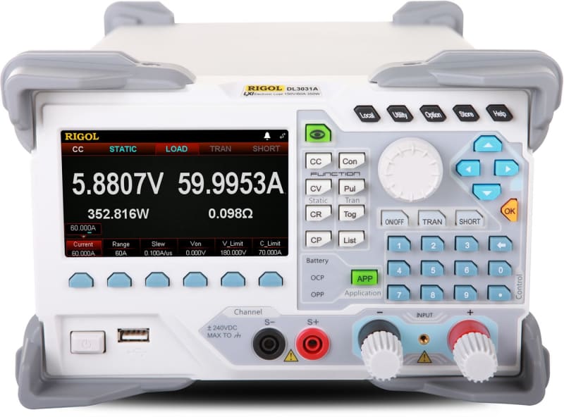 Rigol DL3021A 200W Electronic Load with single input 150V/40A/30kHz with high resolution