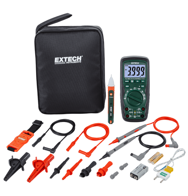 Extech EX505A-K JUEGO D/MULTIMETRO INDUSTRIAL C/8 PIEZAS