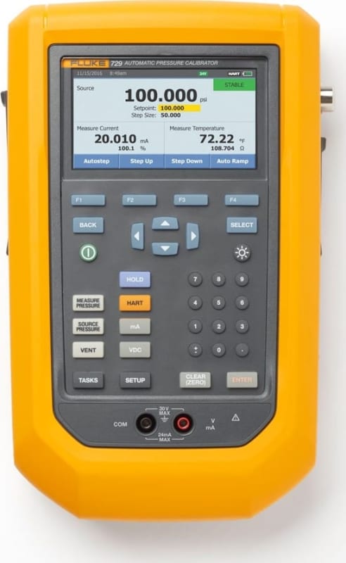 Fluke FLK-729-300G-FC 300 Psi, 20 Bar Automatic Pressure Calibrator, W/Fc