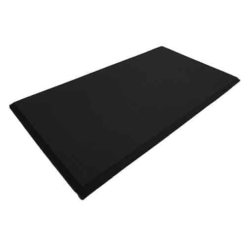 TransformingTechnologies FM62436BK Tapetes antifatiga de espuma de gel ComfortGEL para salas blancas - 2'x3'