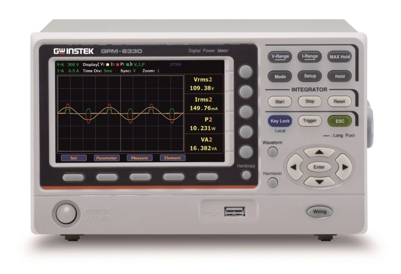 GW Instek GPM-8330 - Medidor de potencia digital de 2 canales con LAN/USB/RS-232 GW Instek GPM-8330 - Medidor de potencia digital de 2 canales con LAN/USB/RS-232