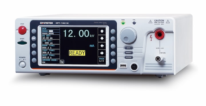 GW Instek GPT-15012 Probador de seguridad electrica multifuncion industrial, serie GPT