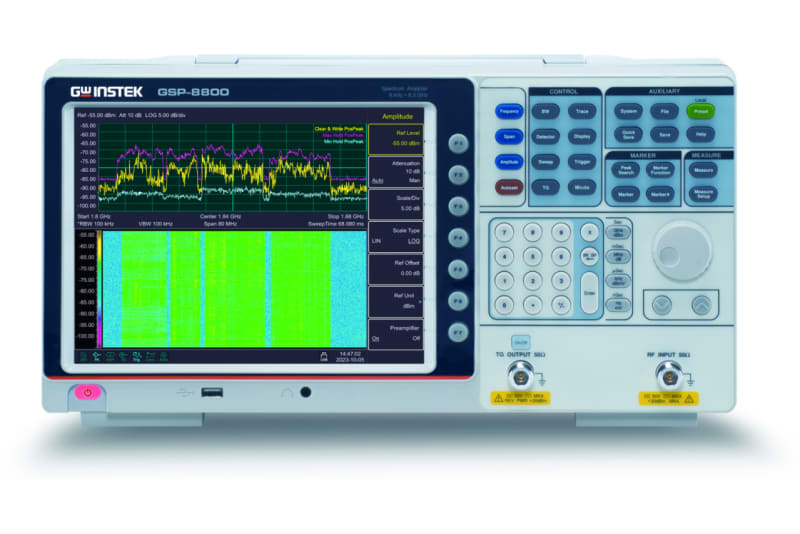 GW Instek GSP-8800 Analizador de espectro de alto desempeÃ±o para comunicaciones RF, serie GSP