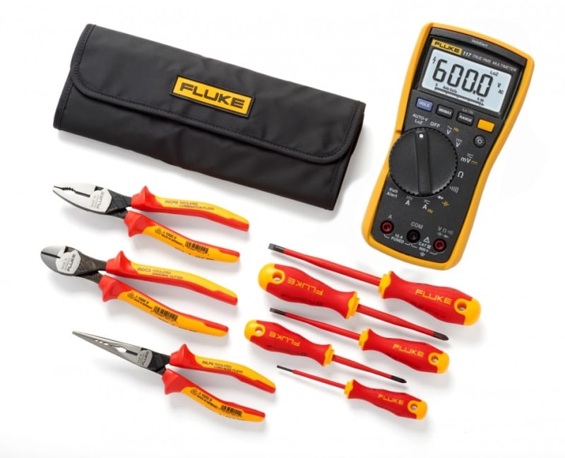 FLUKE IB117K Multimetro Fluke-117 + Kit de herramientas aisladas modelo IKST7