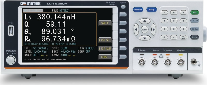 GW Instek LCR-8250A Medidor LCR de alta precision para pruebas electronicas complejas