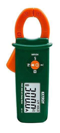 Extech MA140-NIST - Pinza amperimétrica de CA de 300 A RMS real con detector NCV