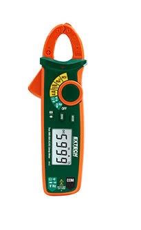 Extech MA63 - Pinza amperimétrica compacta con detector de voltaje sin contacto y control de frecuencia variable de CA/CC de verdadero valor eficaz de 60 A + NCV