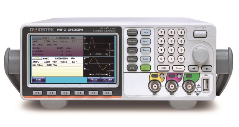 GW Instek MFG-2130M - Generador de funciones arbitrarias de un solo canal de 30 MHz con generador de pulsos