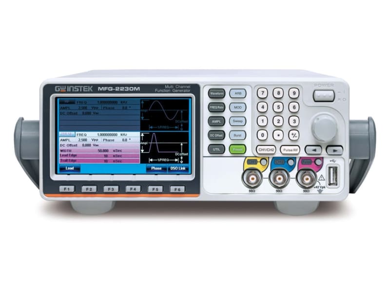 GW Instek MFG-2230M - Generador de funciones arbitrarias de doble canal de 30 MHz con generador de pulsos GW Instek MFG-2230M - Generador de funciones arbitrarias de doble canal de 30 MHz con generador de pulsos
