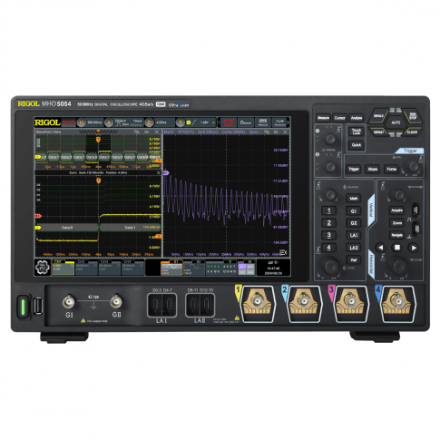Rigol MHO5054 Osciloscopio digital, 500 MHz, 4 G Sa/s de 4 canales, 12 bits, con LA y AFG