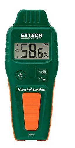 Extech MO53 - Medidor de humedad sin agujas para mediciones no invasivas en madera y otros materiales de construcción