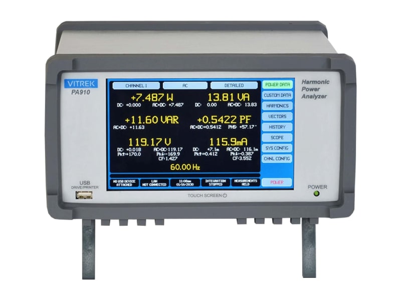 Vitrek PA910  Analizador de potencia armónica (solo mainframe, las tarjetas de entrada se venden por separado)
