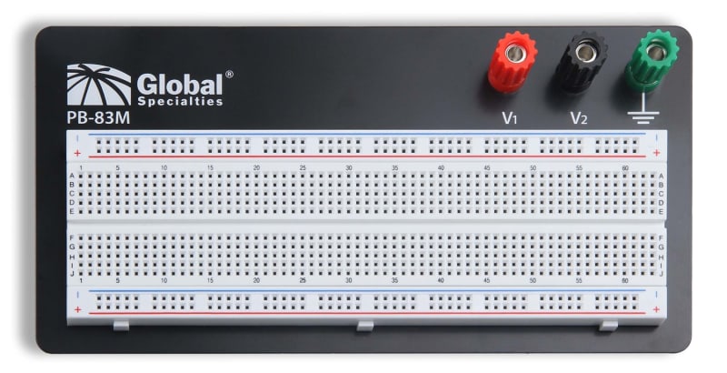 Global Specialties PB-83M - Placa de acoplamiento 830 con alimentación externa