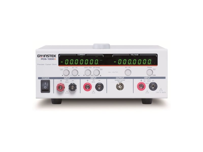 GW Instek PCS-1000i - Medidor de derivación de corriente de alta precisión con salida aislada GW Instek PCS-1000i - Medidor de derivación de corriente de alta precisión con salida aislada