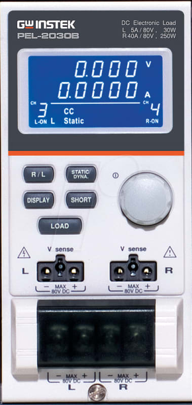 GW Instek PEL-2030B Carga electronica DC programable, 300 W, serie PEL