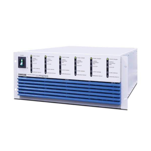 Kikusui PFX2731S High rate battery tester, 6 channel 6 V/20 A