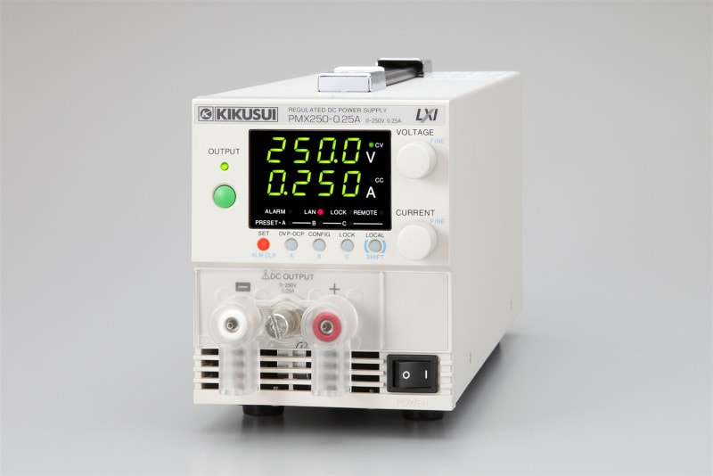 Kikusui PMX70-1A Fuente de alimentación de CC lineal ajustable 70V, 1A con LAN/USB/RS232C