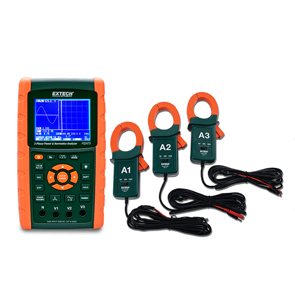 Extech PQ3470-12 ANALIZADOR DE POTENCIA CON PINZAS DE PRU