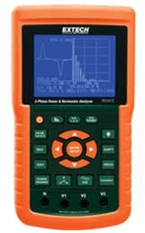 Extech PQ3470 - Analizador / registrador de datos de 3 fases, gráfica de potencia y armónicos.
