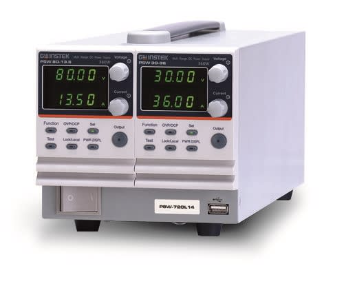 GW Instek PSW-720L25 Fuente de alimentacion CC programable, 0-60 V / 0-12 A, 720 W, serie PSW