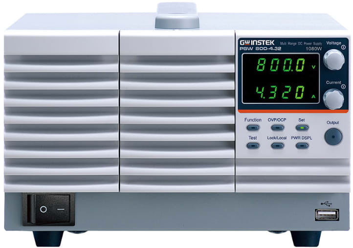 GW Instek PSW-800-4.32 Fuente de poder de DC programable conmutada 800V/4.32A