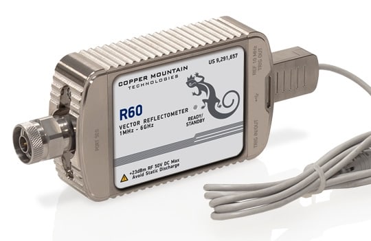 Copper Mountain R60 Reflectometro Veca, analizador de redes de un puerto, conector Tipo N Conector, 50 Ohm, 1 MHz a 6 GHz