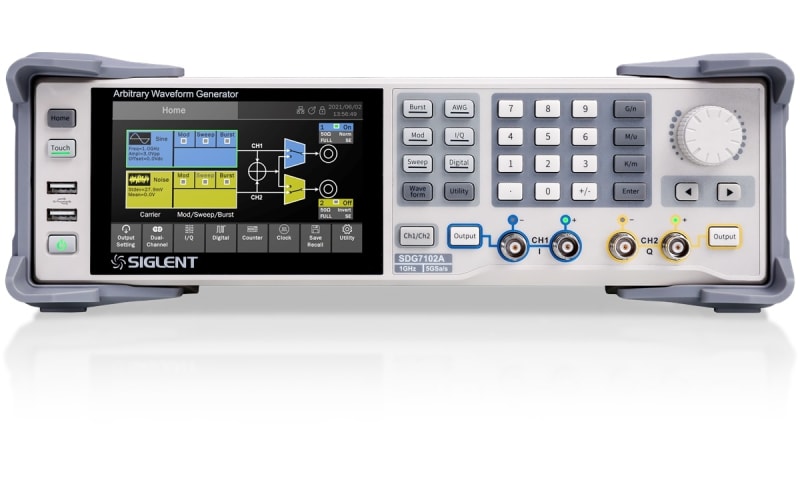 Siglent SDG7102A 1GHz 2Ch, Generador de forma de onda arbitraria diferencial de 5 GSa/seg