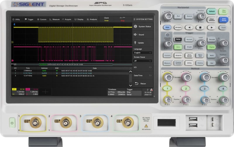 Siglent SDS5104X 1GHz, 5GSa, 4 Channel, Oscilloscope