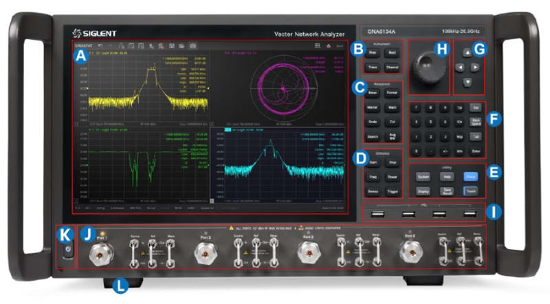 Siglent SNA6024A 13.5GHz, 4 ports Vector Network Analyzer