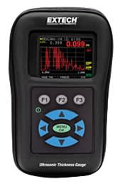 Extech TKG250 - Medidor de espesor ultrasónico digital/Registrador de datos con forma de onda de color robusto y compacto para mediciones de espesor no destructivas
