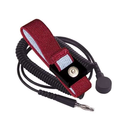 TransformingTechnologies WB5637 Anti-Allergy Wrist Strap Set, 6', 4mm , Maroon