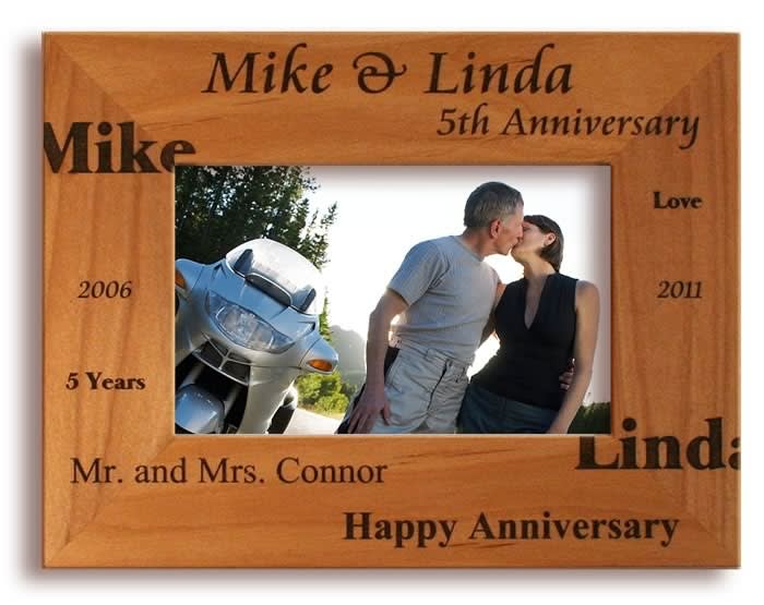 Personalized Anniversary Picture Name Frame