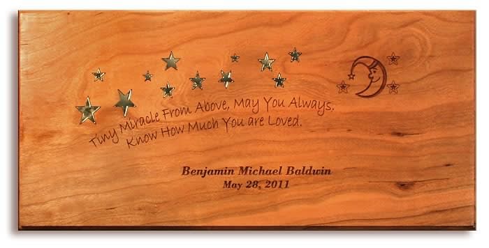 Custom Wood Plaque - Solid Cherry Plaque