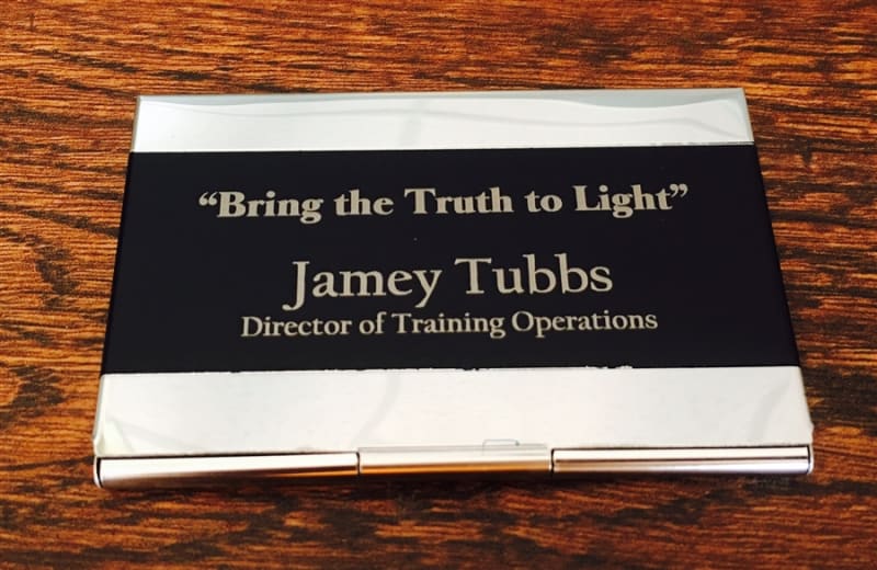 Personalized Business Card Holder