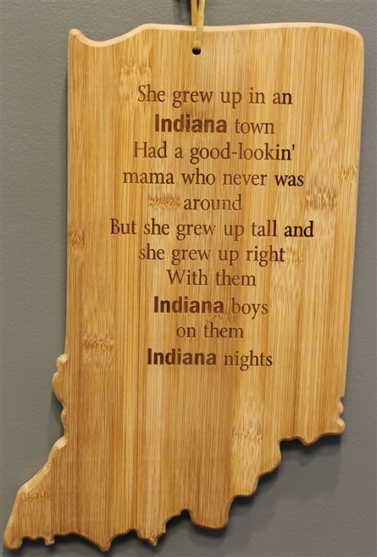 Tom Petty Inspired Indiana Cutting Board