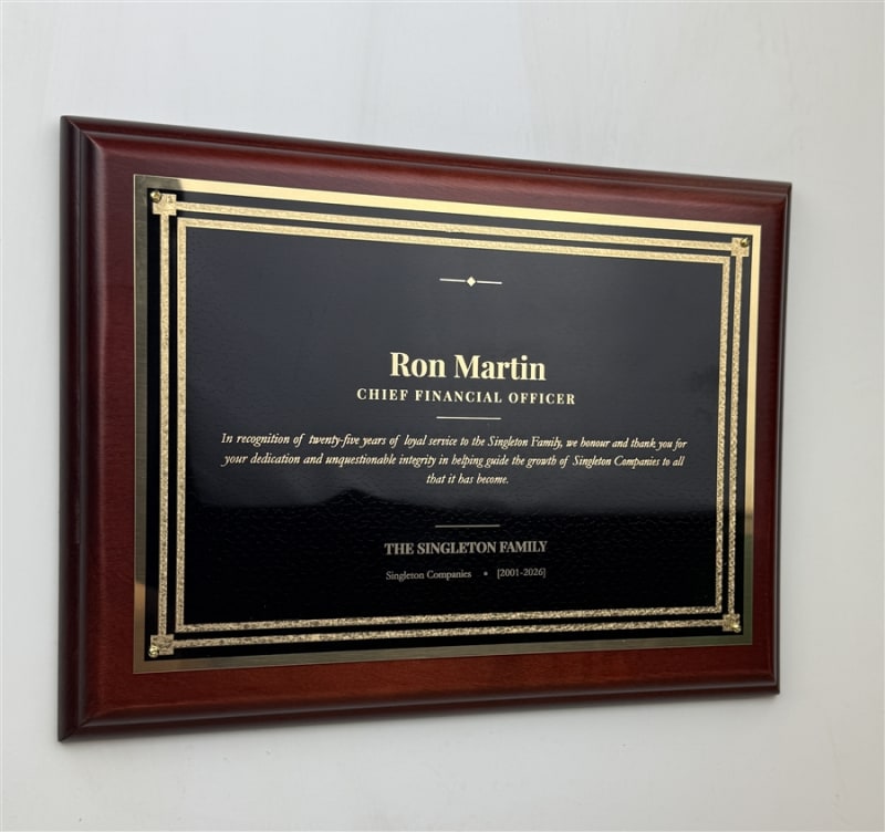 Upscale Achievement Plaque