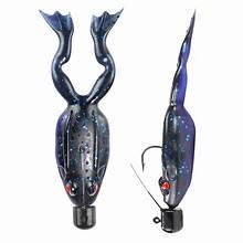 Lunkerhunt Finesse Pre Rigged Frog Black Blue