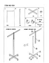 2 Way Clothing Rack with Caster (02-024)
