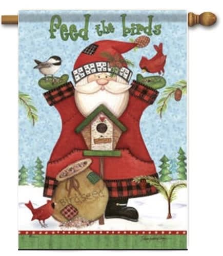 Feed the Birds Decorative House Flag